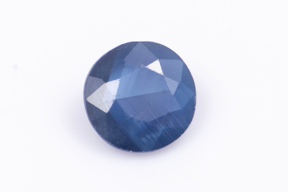 Естествен син сапфир 0.26ct 3.6mm, нагряван, кръгла шлифовка