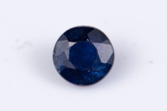 Blue sapphire 0.27ct 3.4mm heated round cut