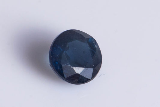 Blue sapphire 0.27ct 3.7mm heated round cut