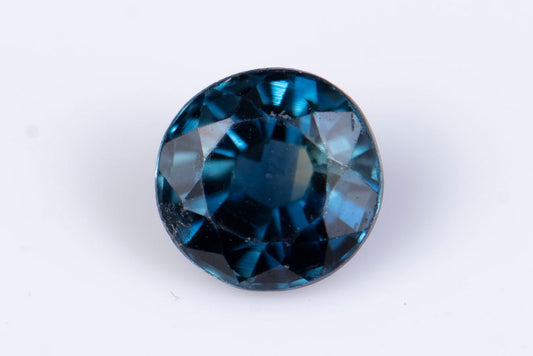 Blue sapphire 0.35ct 3.9mm heated round cut