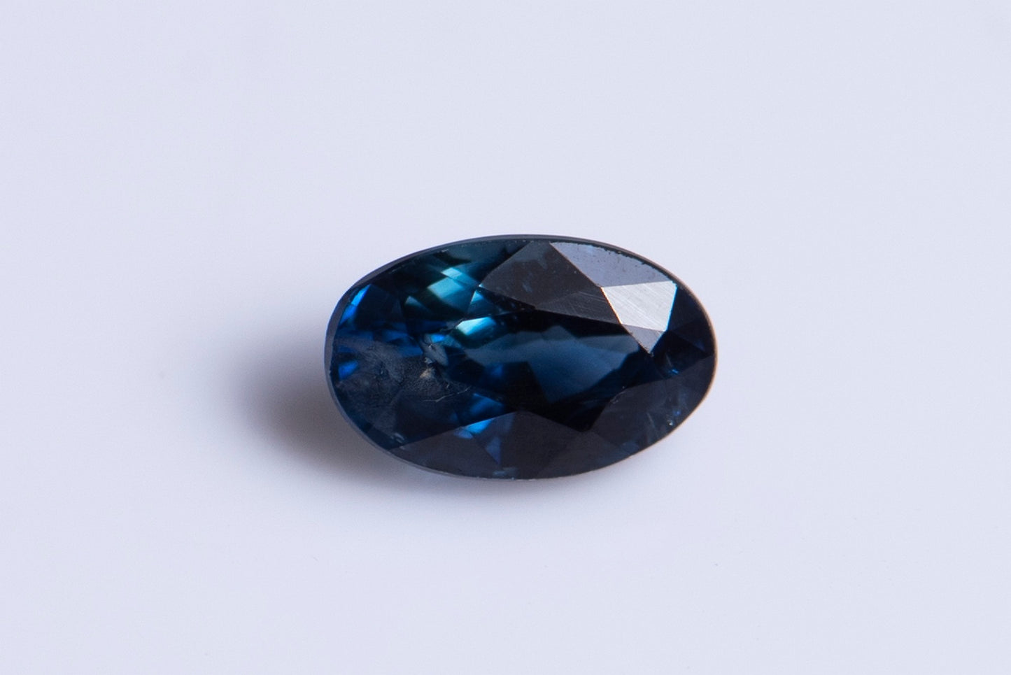 Blue sapphire 0.37ct heated only oval cut