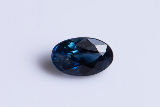Blue sapphire 0.37ct heated only oval cut