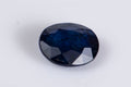 Естествен син сапфир 0.42ct нагряван, овална шлифовка, единичен камък за бижута
