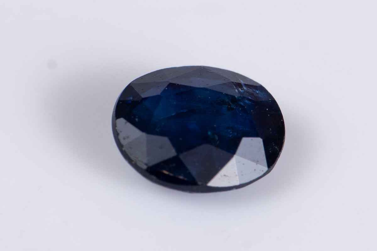 Естествен син сапфир 0.42ct, нагряван, овална шлифовка