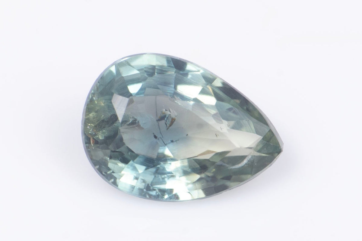 Естествен син сапфир 0.42ct VS, нетретиран, капковидна шлифовка