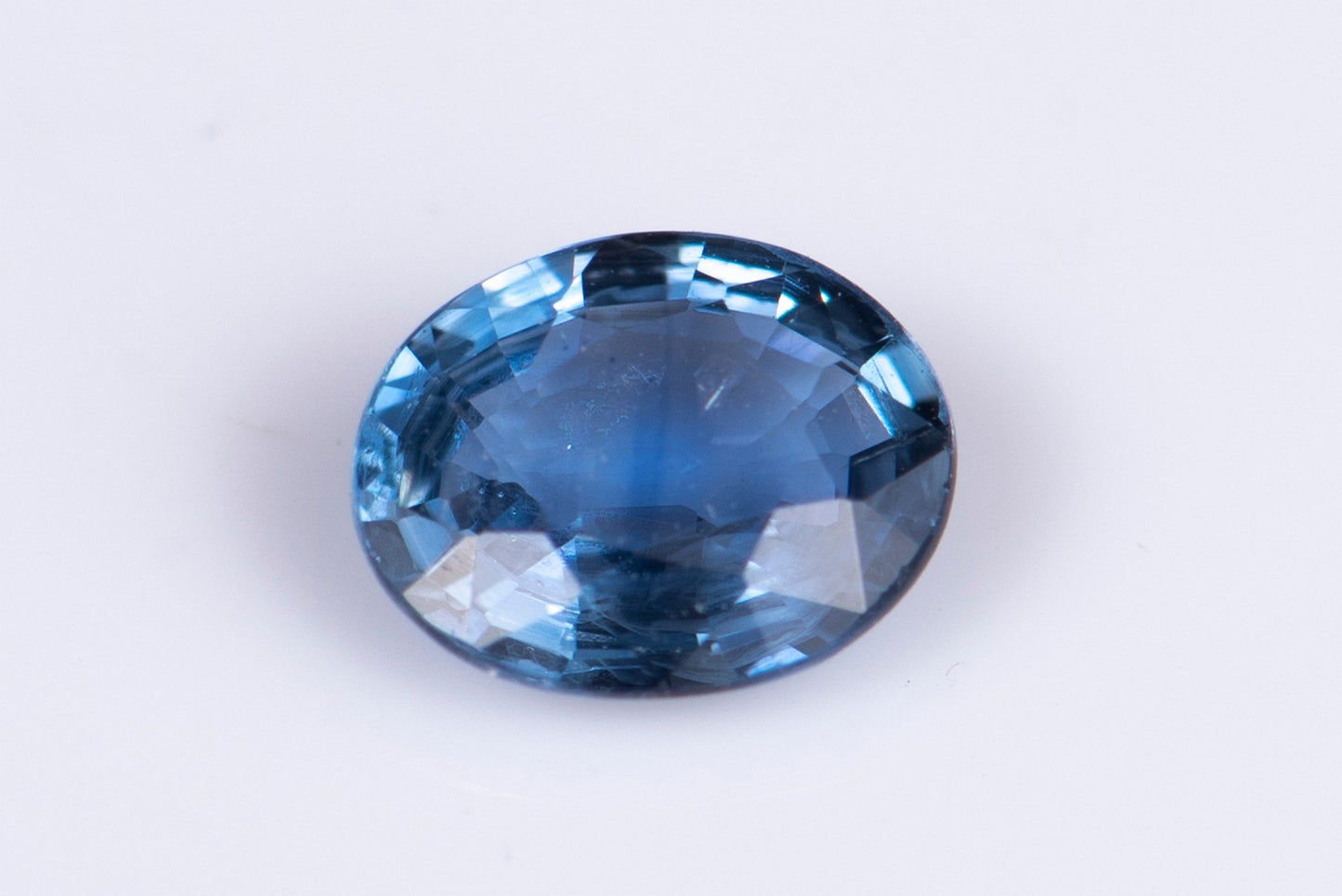 Blue sapphire 0.51ct heated only oval cut