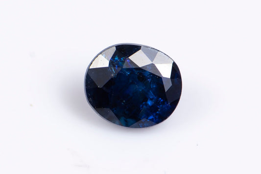 Blue sapphire 0.54ct heated oval cut