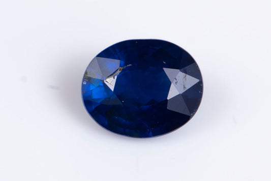 Blue sapphire 0.54ct untreated Thailand oval cut
