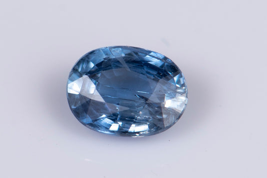 Blue sapphire 0.55ct heated only oval cut