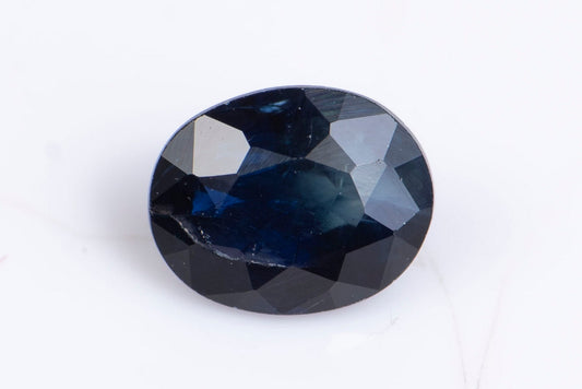 Blue sapphire 0.55ct heated oval cut