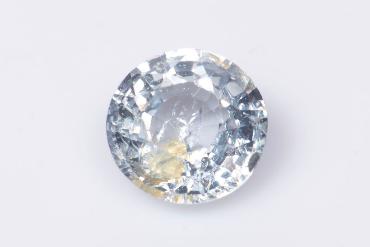 Естествен син сапфир 0.57ct 4.8mm, нетретиран, кръгла шлифовка