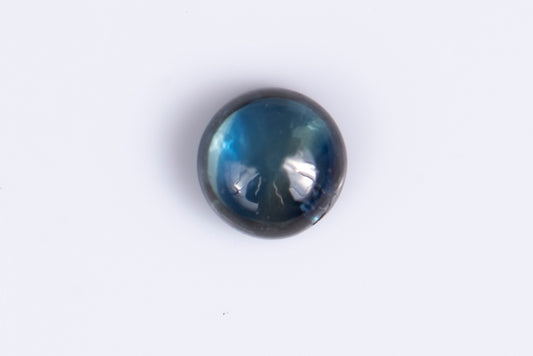 Blue sapphire 0.58ct 4.4mm heated round cab