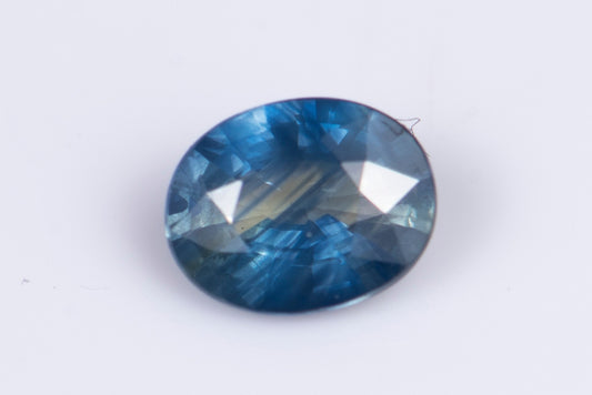 Blue sapphire 0.59ct heated only oval cut