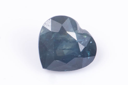 Blue sapphire 0.59ct untreated heart cut Australia