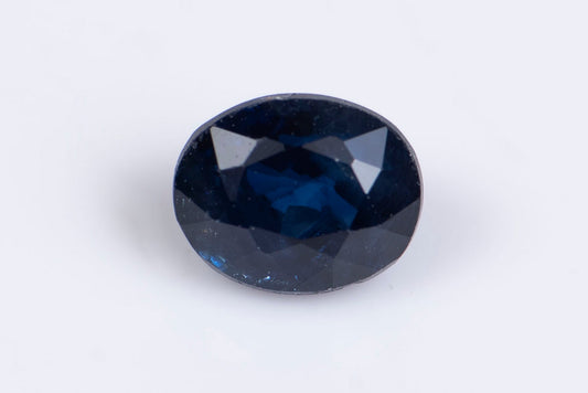 Blue sapphire 0.68ct heated oval cut