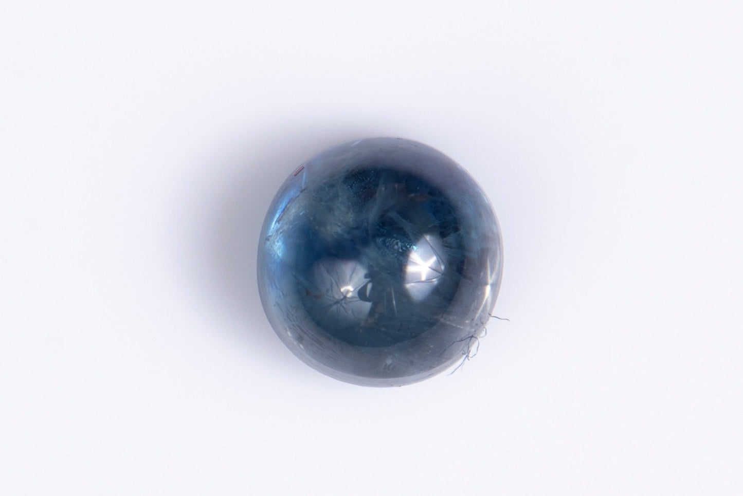 Blue sapphire 0.72ct 4.3mm heated cabochon