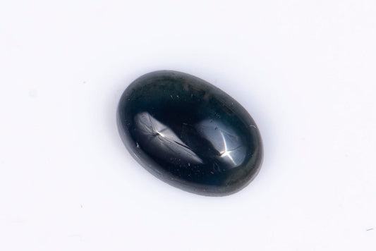Blue sapphire 0.72ct heated only oval cabochon