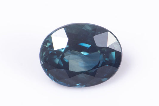 Blue sapphire 0.79ct VS untreated oval cut Australia