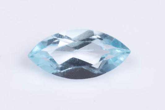Blue topaz 0.65ct 8x4mm VS marquise cut