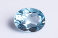 Natural blue topaz 2.41ct 9x7mm oval cut loose gemstone for jewelry