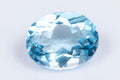 Natural blue topaz 3.11ct 10x8mm oval cut loose gemstone for jewelry