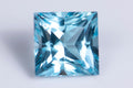 Естествен син топаз 3.86ct 8.6mm принцеса шлифовка, единичен камък за бижута
