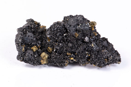 Chalcopyrite galena sphalerite and quartz cluster crystal from Bulgaria 102g