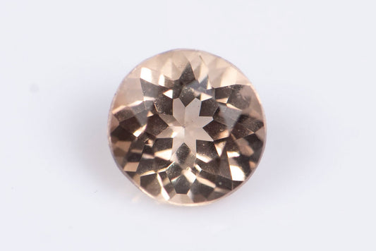 Champagne color topaz 0.30ct 4mm round cut