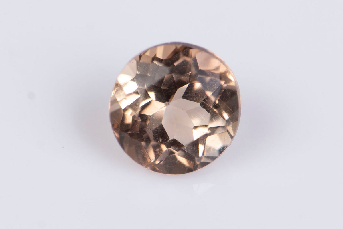 Natural Champagne Color Topaz 0.31ct 3.9mm Round Cut
