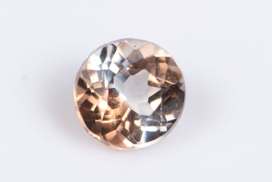 Champagne color topaz 0.34ct 4mm round cut