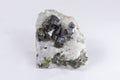 Natural cleiophane green sphalerite with quartz cluster crystal 43g Bulgaria mineral specimen collector