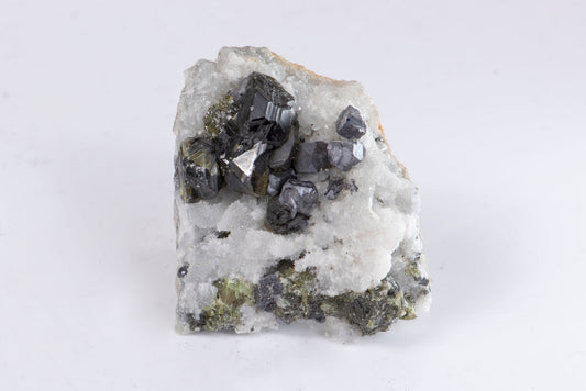 Cleiophane green sphalerite with quartz cluster crystal from Bulgaria 43g