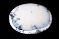 Natural dendritic agate 113.9ct 59mm oval cabochon loose gemstone