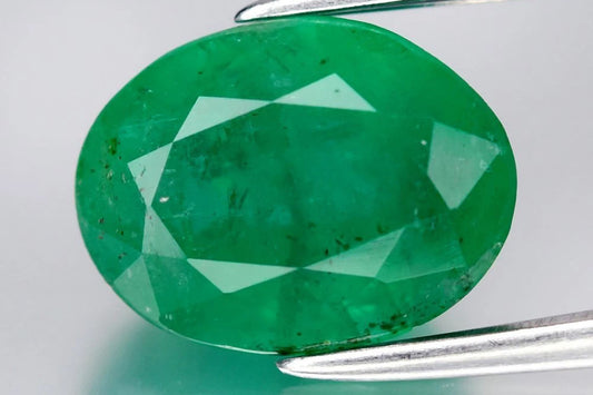 Natural Green Emerald from Zambia 1.91ct 8.8x6.5mm Oval Cut
