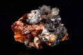 Natural fluorescent cerussite with baryte cluster 109g mineral specimen