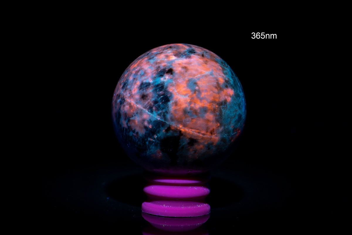 Natural Fluorescent Hackmanite Sphere 303g 58mm