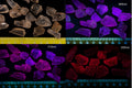 Natural fluorescent scapolite crystal UV reactive mineral specimen for collectors