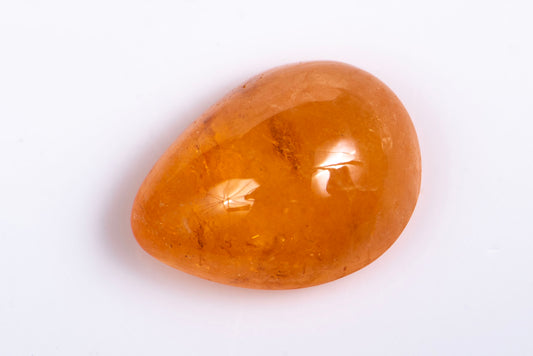 Spessartine garnet Fanta color 2.01ct teardrop cabochon