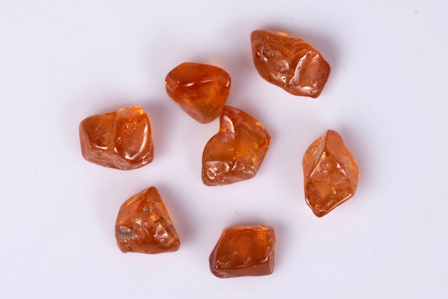 7 pieces Spessartine garnet Fanta color 6.55ct polished