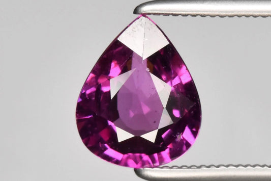 Natural Purple Rhodolite Garnet 1.44ct VS Teardrop Cut