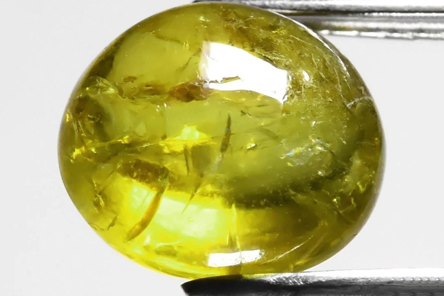 Natural Yellow Grossular Garnet 4.41ct Oval Cabochon