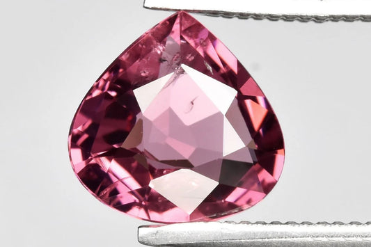 Natural Pink Rhodolite Garnet  1.20ct 7mm VS Pear cut