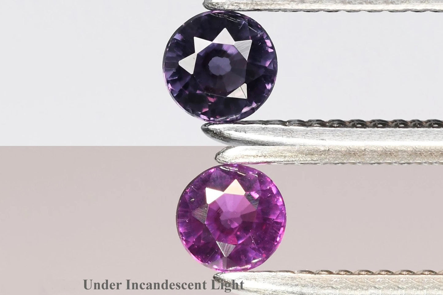 Natural Color Change Garnet 0.12ct 2.7mm VS Round Cut