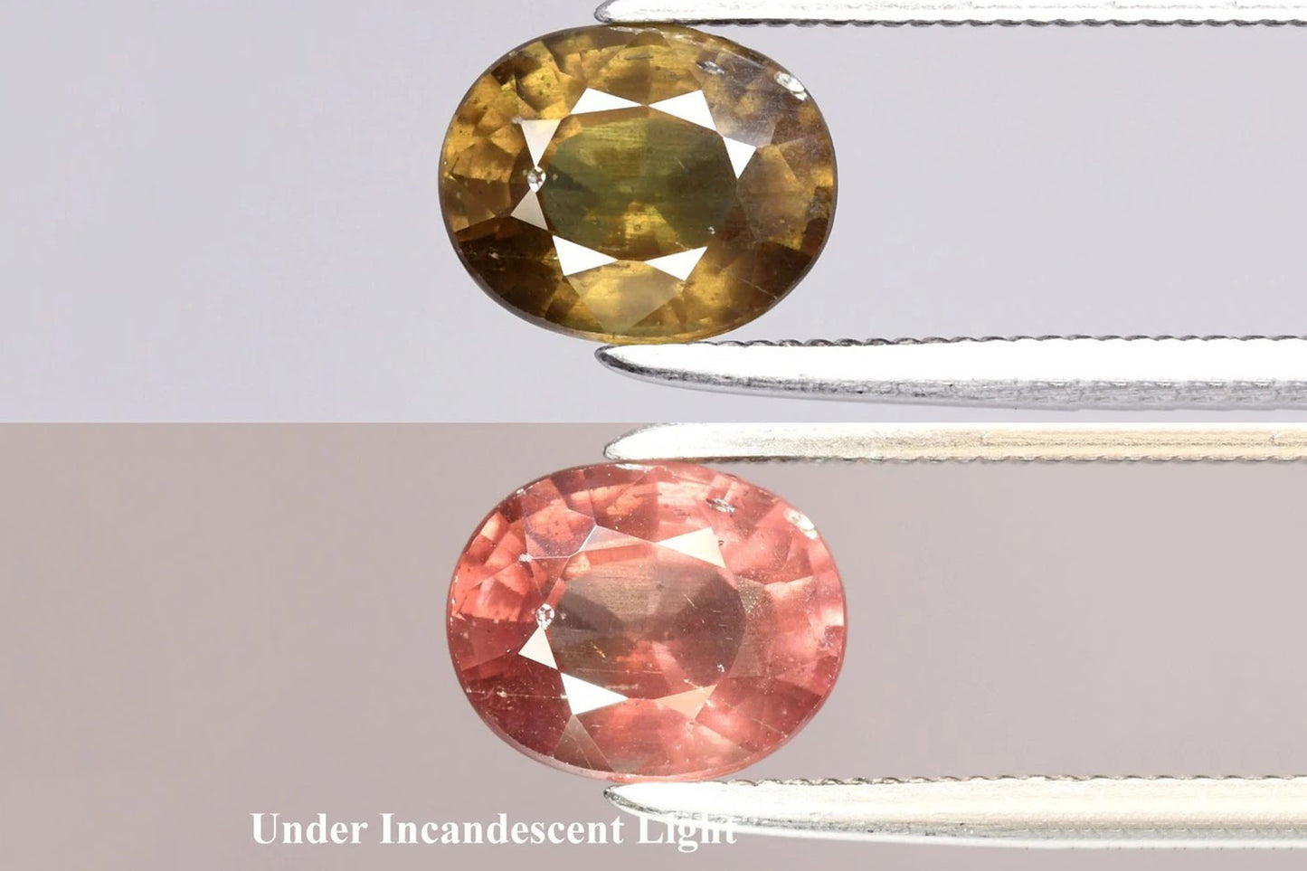 Natural Color Change Garnet 1.22ct 6.8x5.5mm Oval Cut