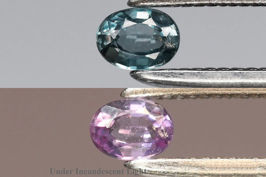Natural Color Change Garnet 0.10ct 3x2.3mm VS Oval Cut