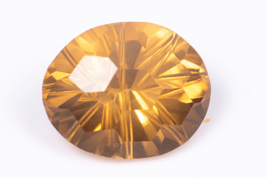 Golden citrine 3.84ct VS fancy oval cut