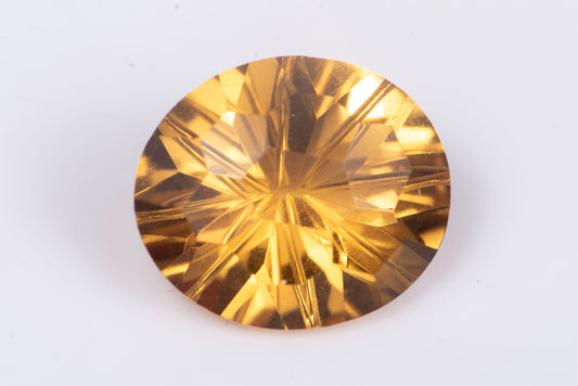Golden citrine 4.05ct VS fancy oval cut