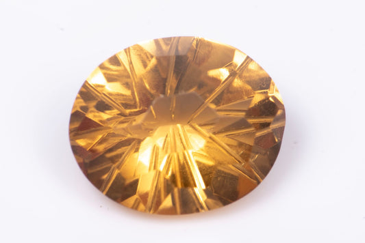 Golden citrine 4.14ct VS fancy oval cut