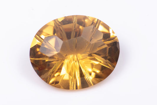 Golden citrine 4.30ct VS fancy oval cut