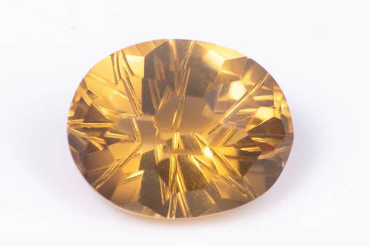 Golden citrine 4.62ct VS fancy oval cut